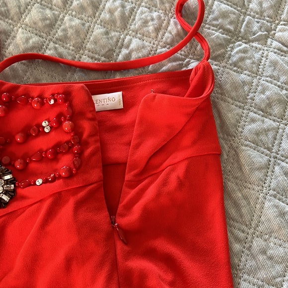 Valentino   Authentic Top ,sequins, beaded, great condition, deep orange - Picture 11 of 12